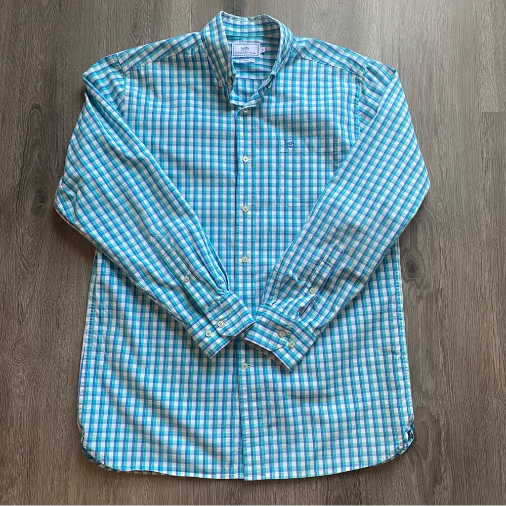 Southern Tide Plaid Button Down
